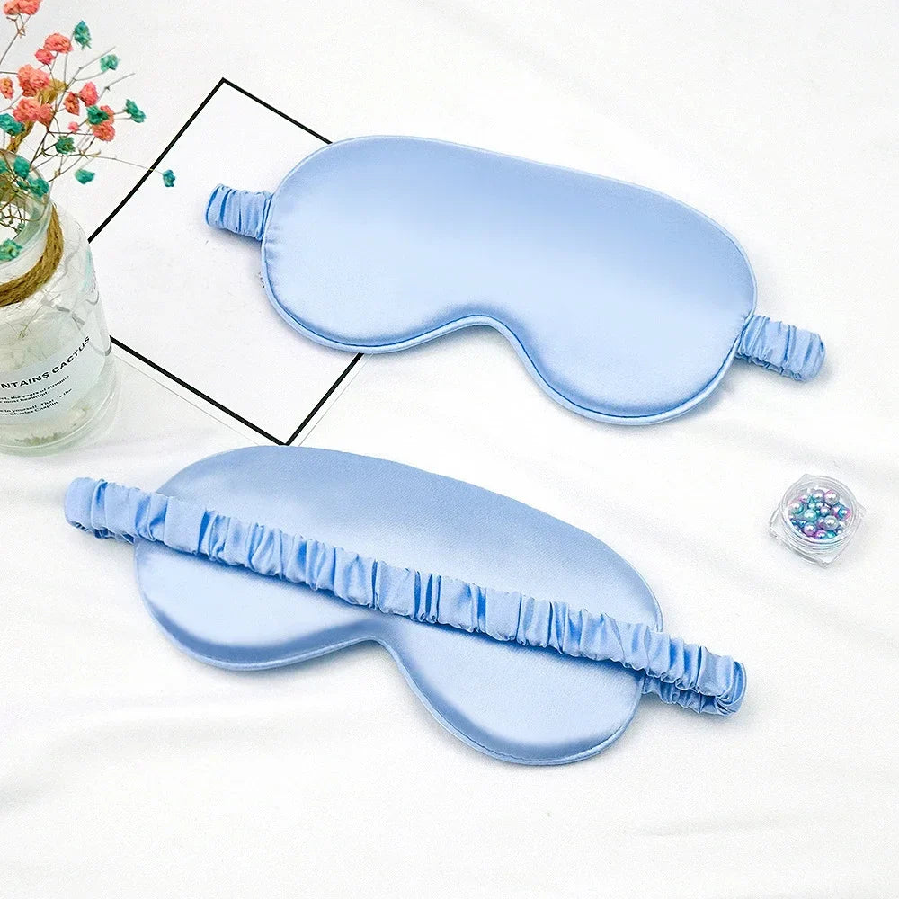 Women Imitated Silk Sleep Eye Mask | Portable Travel Blindfold for Restful Sleep