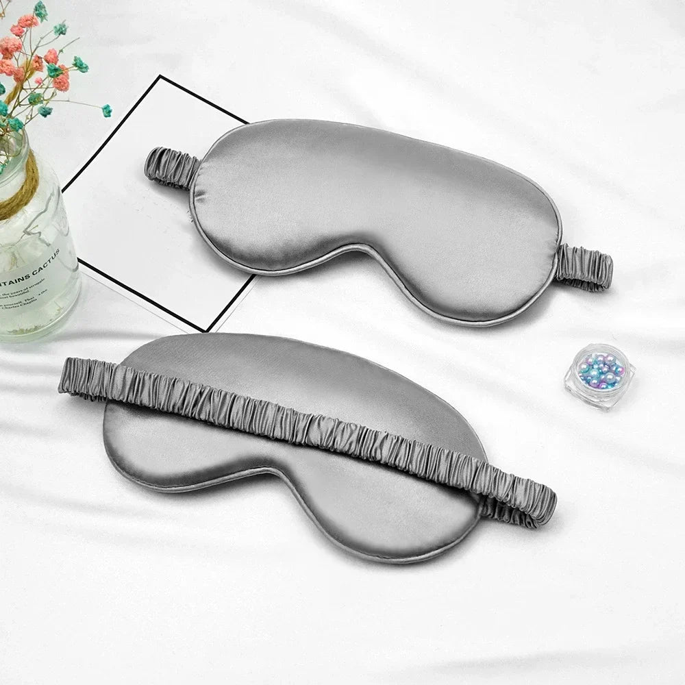 Women Imitated Silk Sleep Eye Mask | Portable Travel Blindfold for Restful Sleep