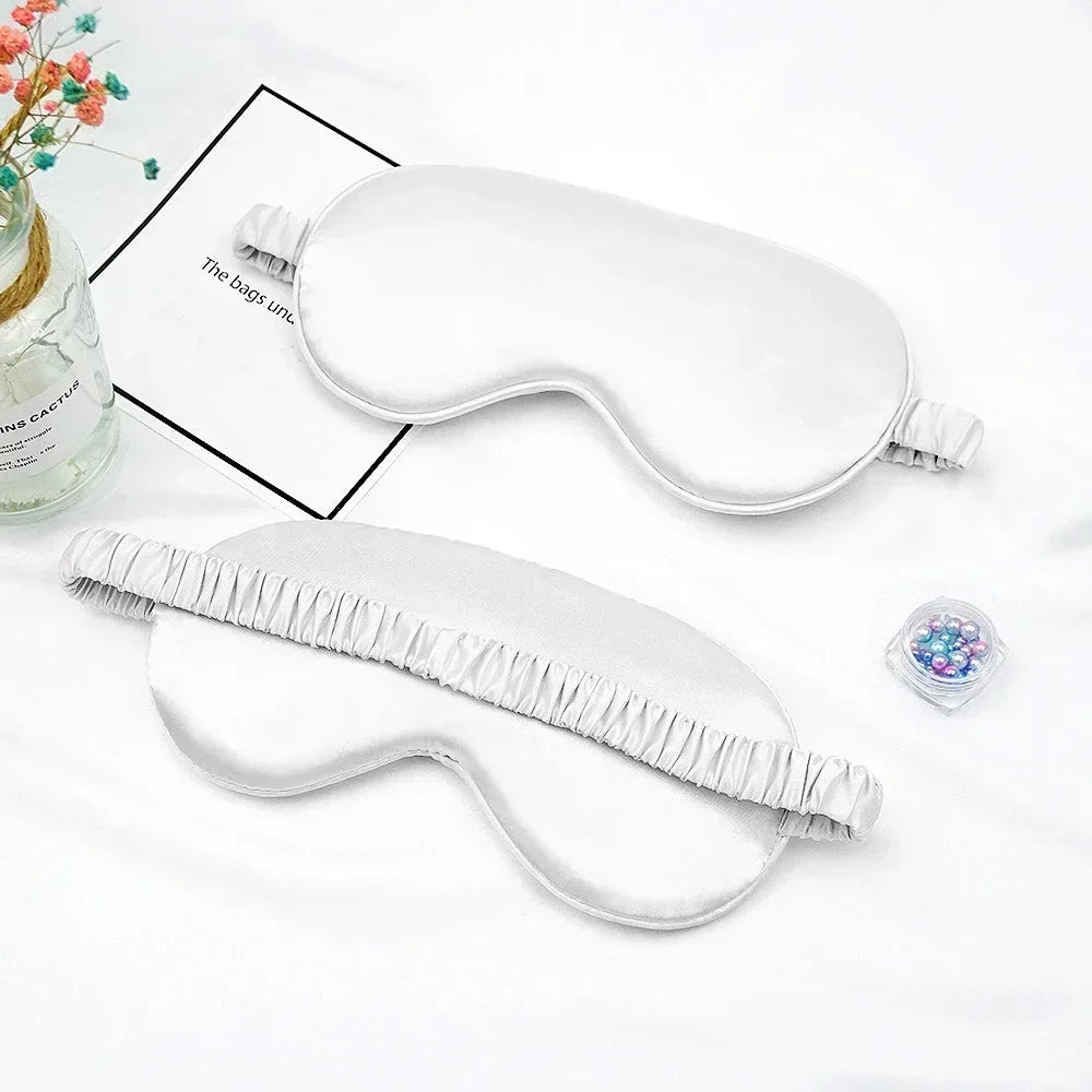 Women Imitated Silk Sleep Eye Mask | Portable Travel Blindfold for Restful Sleep