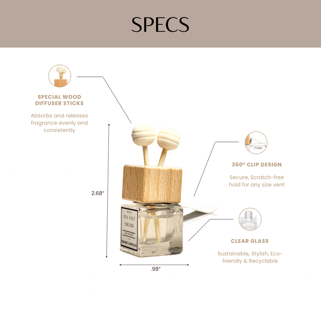 Sea Salt Orchid Car Diffuser